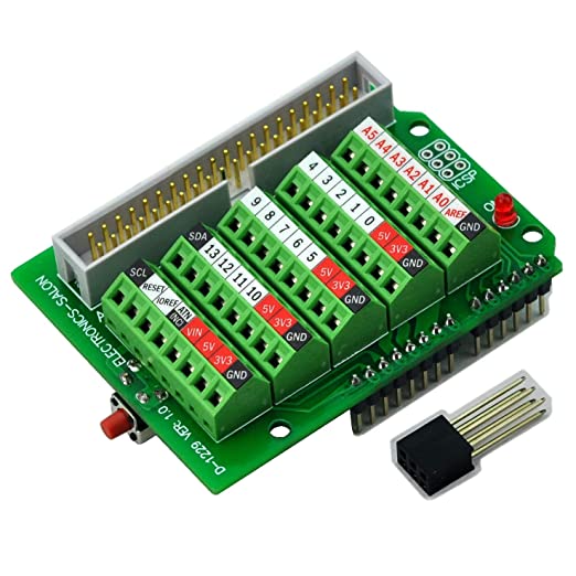 Another Image of a terminal block for Arduino Uno R3 - alternatives to soldering