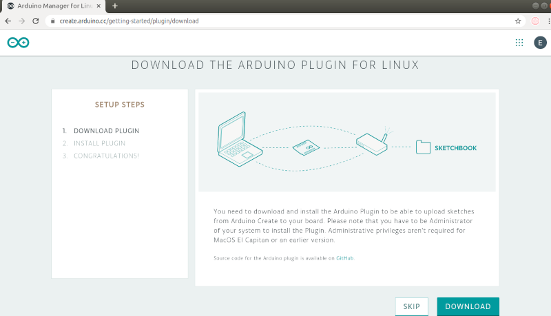 Download the Arduino Plugin