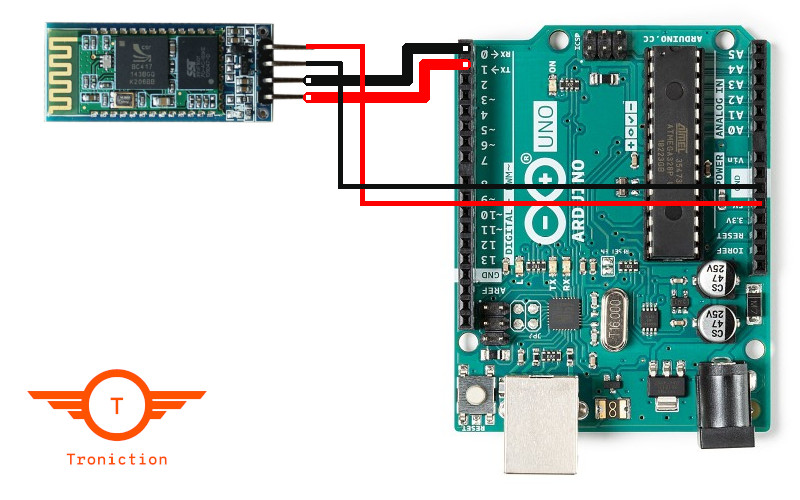 Arduino Uno R3 Interfacing with Bluetooth Module HC-06